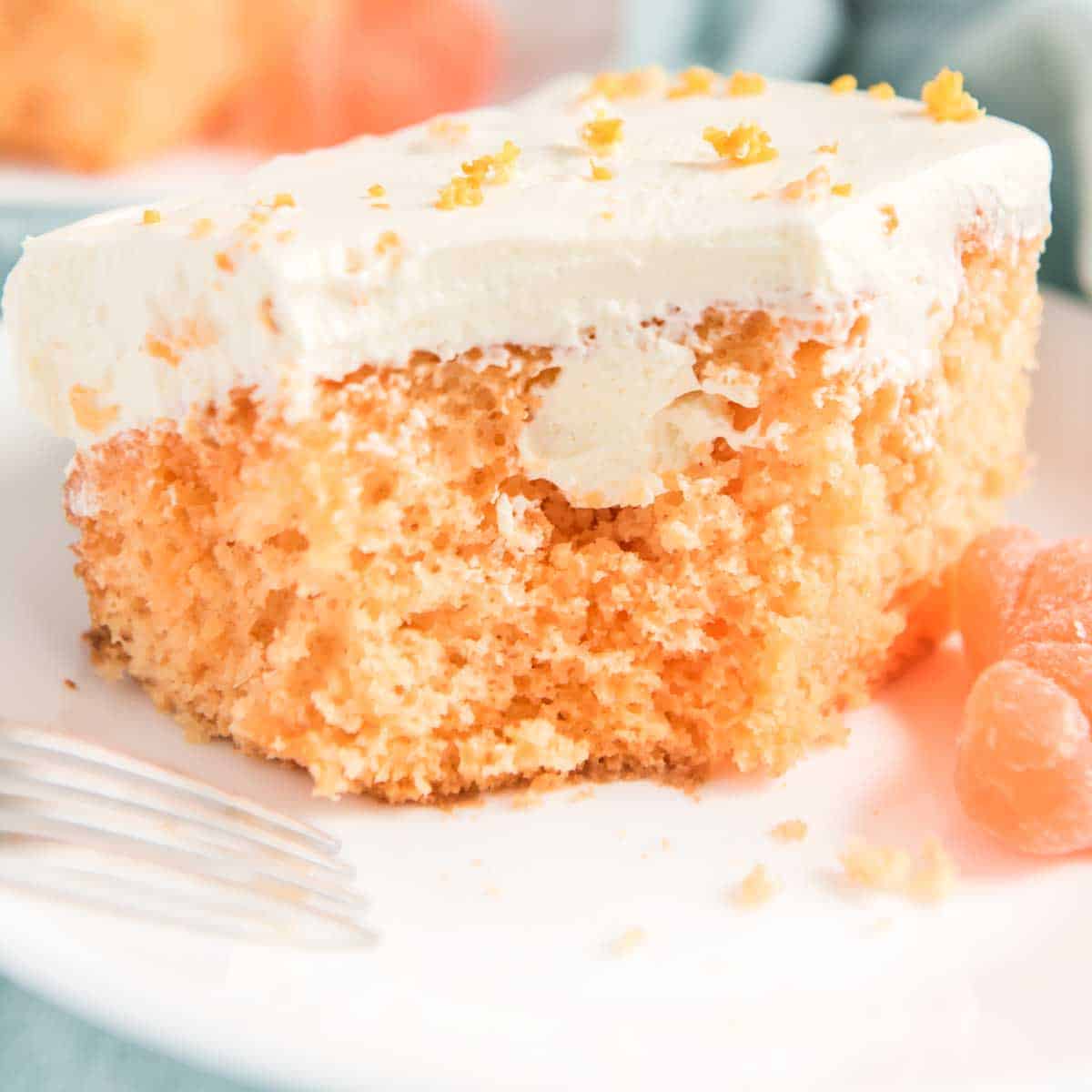 The BEST Orange Creamsicle Cake (with fresh orange flavor!)
