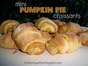 mini pumpkin pie croissants at shakentogetherlife.com