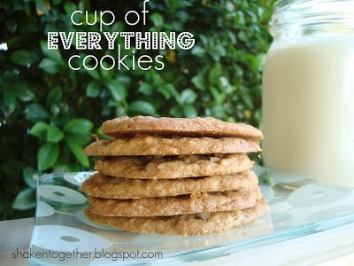 I LOVE this recipe for Cup of Everything Cookies! Easy to add in 1 cup of your favorite mix ins!