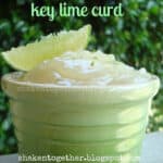 key lime curd in green bowl