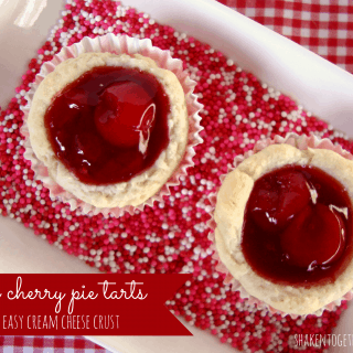 Mini Cherry Pie Tarts with Cream Cheese Pie Crust