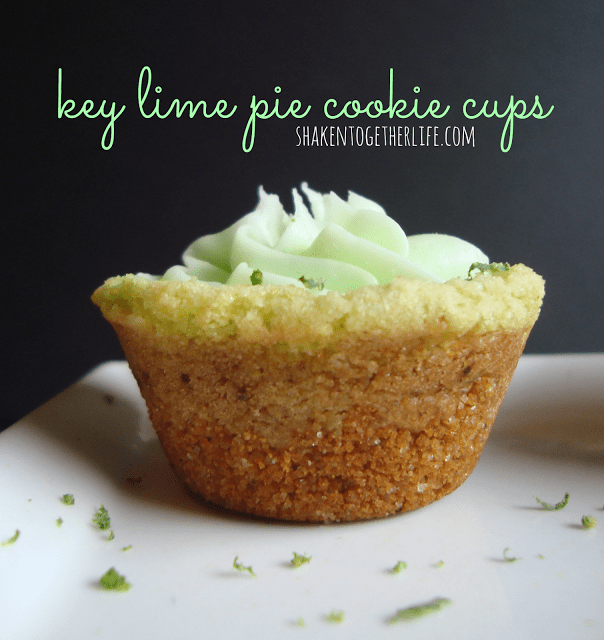 Easy key lime pie cookie cups at shakentogetherlife.com