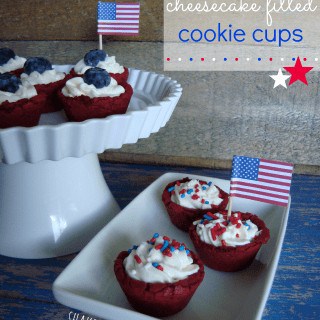 red, white & blue cookies cups at shakentogetherlife.com