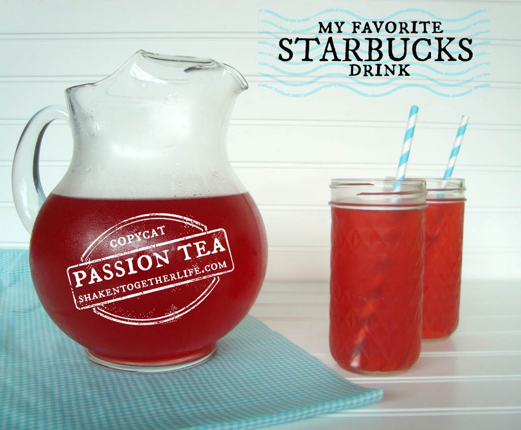 Copycat Starbucks Passion tea with a twist at shakentogetherlife.com