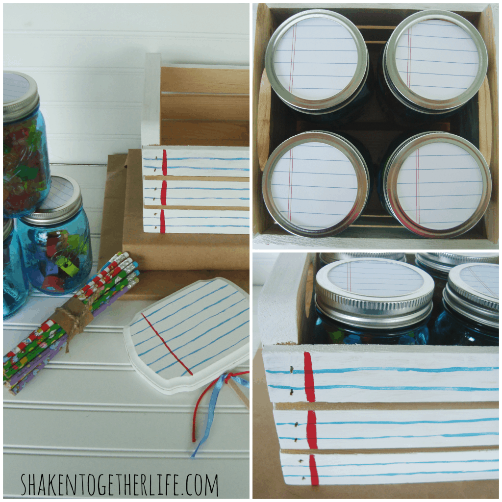 Mason jar caddy plus 10 of the best DIY back to School ideas. Awesome ways to stay organized and get ready for back to school. the36thavenue.com