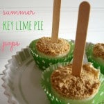 A guilt free summer dessert - skinny key lime pie pops at shakentogetherlife.com