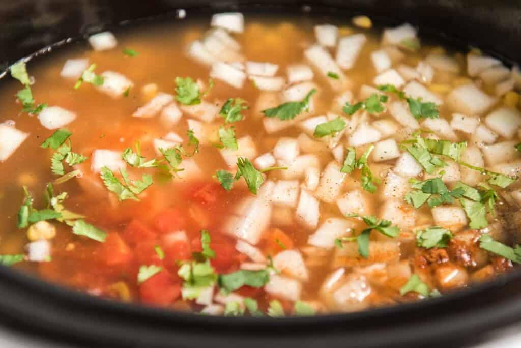 tortilla soup in slow cooker