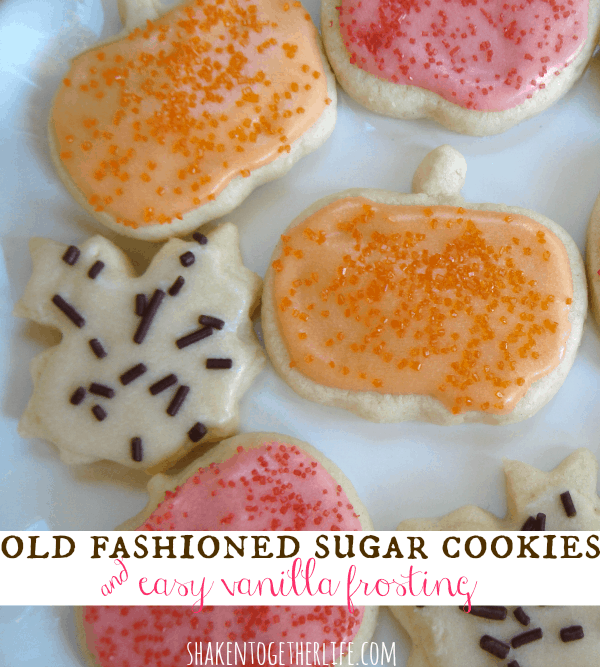 Soft buttery sugar cookies with smooth vanilla frosting at shakentogetherlife.com