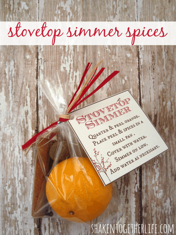 Stovetop simmer spices make an unbelievably simple yet deliciously fragrant holiday gift!