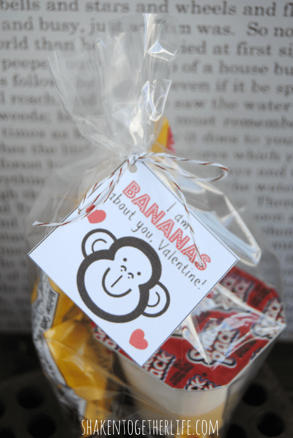 Bananas About You Valentine & Printable Tags