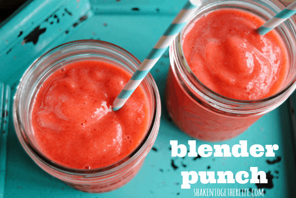 Fruity, slushy blender punch!