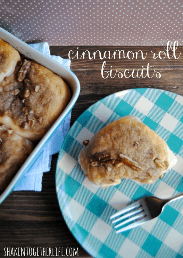 Easy pecan cinnamon roll biscuits - these start with refrigerated biscuits!