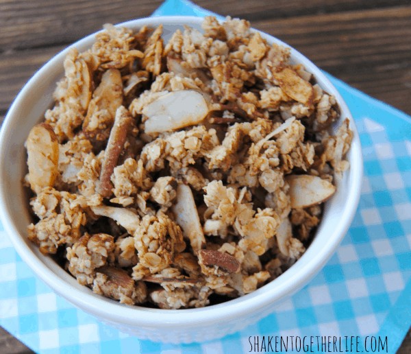 Nutty coconut homemade granola