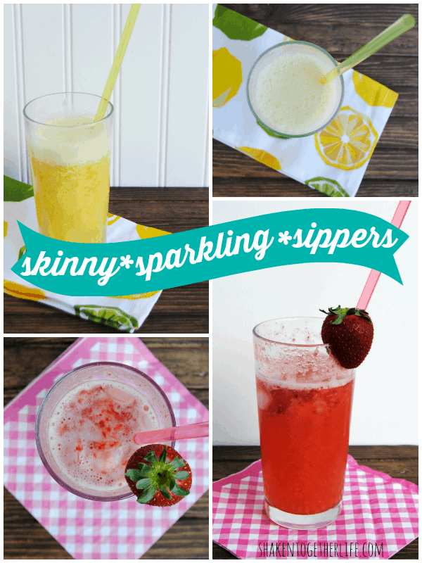 Skinny sparkling sippers - two seriously delicious, lower calorie drinks for Spring!