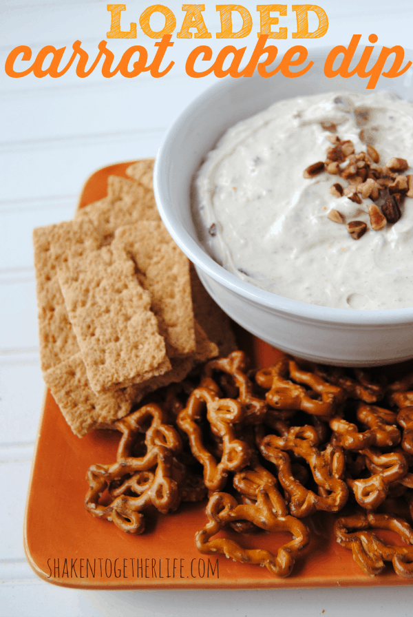Sweet dip loaded with all of the best things in a carrot cake!