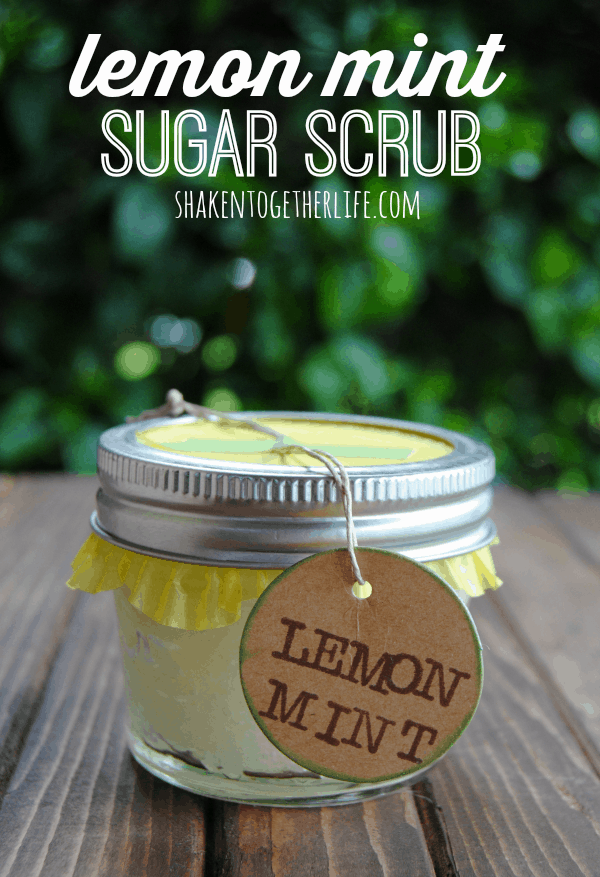 Lemon mint sugar scrub is a fantastic Mothers Day gift!