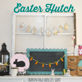 My {almost} Easter mantel!