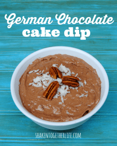 German chocolate cake dip - tastes just like a slice of cake!