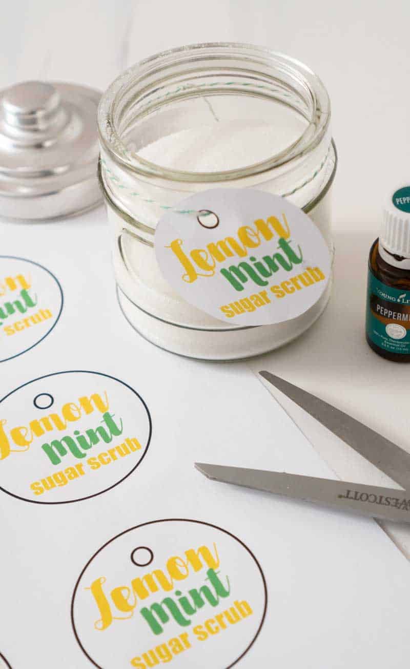 DIY Lemon Sugar Scrub + Free Printable Labels! - The Turquoise Home