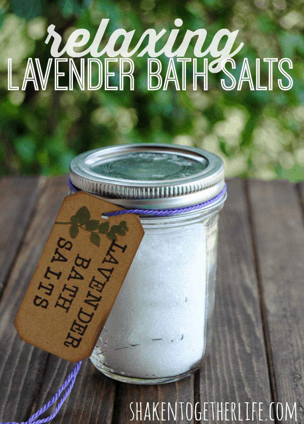 Relaxing lavender bath salts - only 2 ingredients!