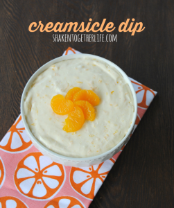 Creamsicle dip - orange and vanilla perfection!
