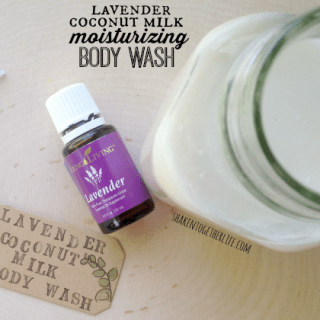 I absolutely LOVE making my own body wash and this moisturizing version with lavender and coconut milk is SO awesome!