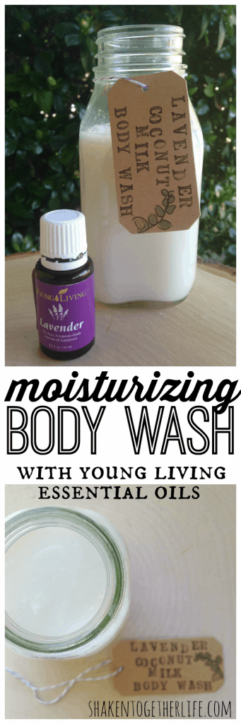 DIY moisturizing body wash with lavender and coconut milk.  Soothing, softening and deliciously scented!