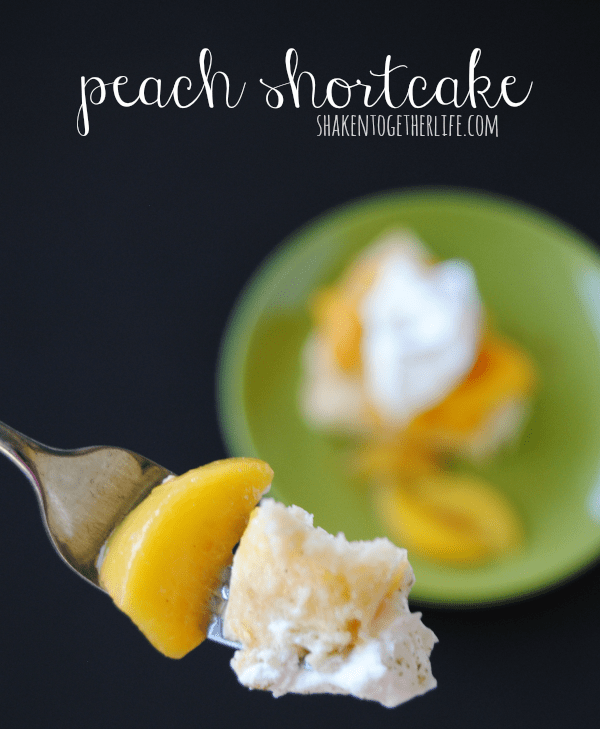 Peach shortcake is the perfect Summer dessert!