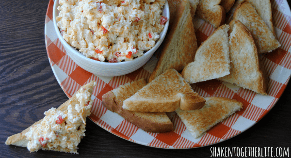 Homemade pepperjack pimento cheese