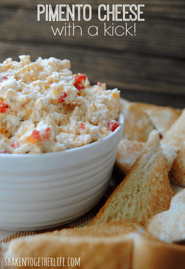 Give homemade pimento cheese a kick with pepperjack cheese!