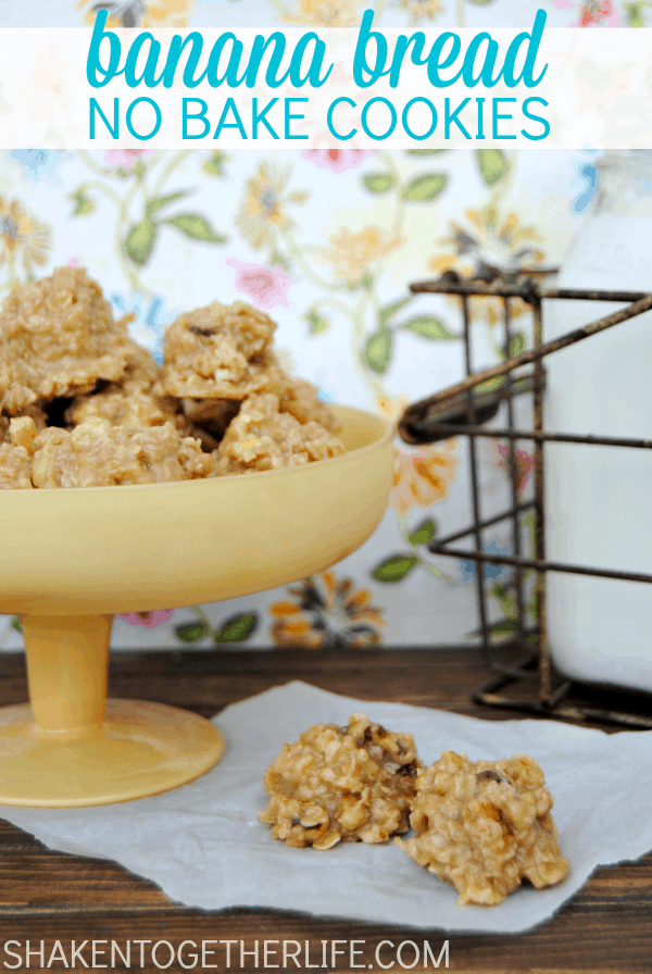 Banana bread no bake cookies that taste JUST like banana bread!!