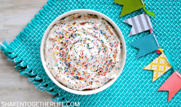 Birthday Cake Dip - this dessert dip is a party in a bowl!