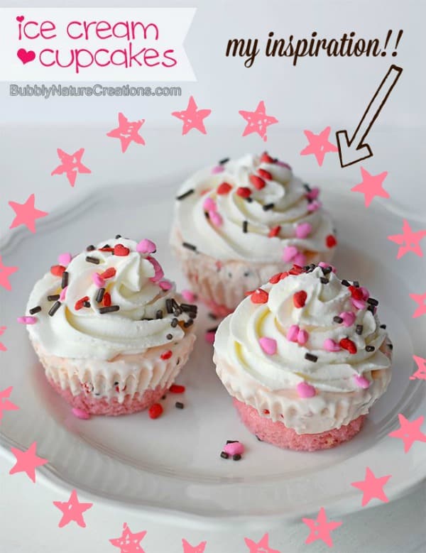 The inspiration for my birthday cake ice cream cupcakes!