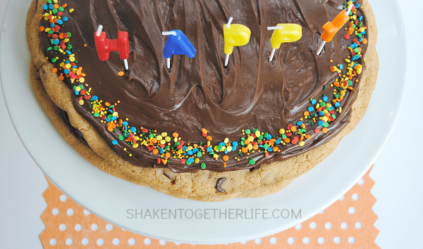 Double Decker Chocolate Chip Cookie Cake