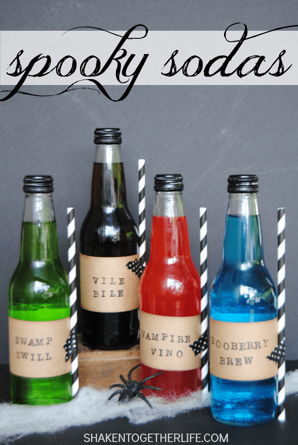 Spooky Sodas - fun DIY Halloween party idea!