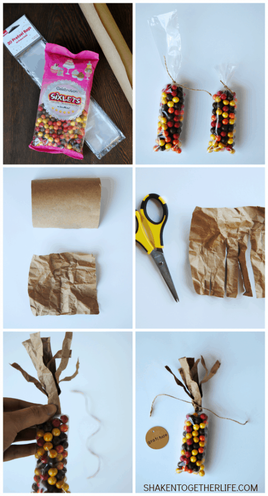 Make Indian Corn Thanksgiving favors with this step by step tutorial. Stamp the tags with words of Thanksgiving or guests' names for place cards!