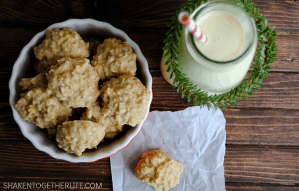 No Bake Eggnog Cookies