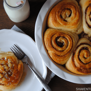 Pineapple Upside Down Cinnamon Rolls - add just 3 ingredients to refrigerated cinnamon rolls for a delicious, decadent breakfast!
