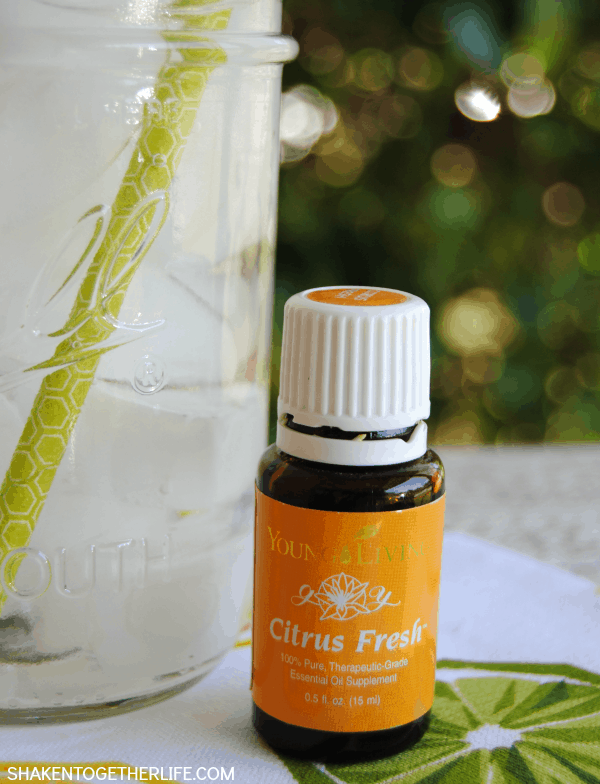 Citrus Fresh Fizz is a great healthy alternative to soda! Use Young Living essential oils for this citrus mint sparkling drink!