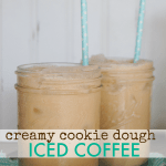 Creamy dreamy Cookie Dough Iced Coffee!