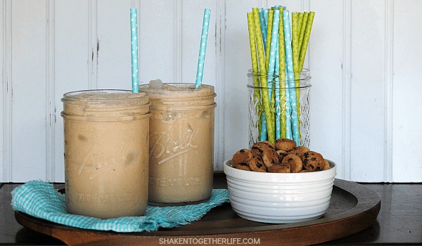 Creamy dreamy Cookie Dough Iced Coffee!