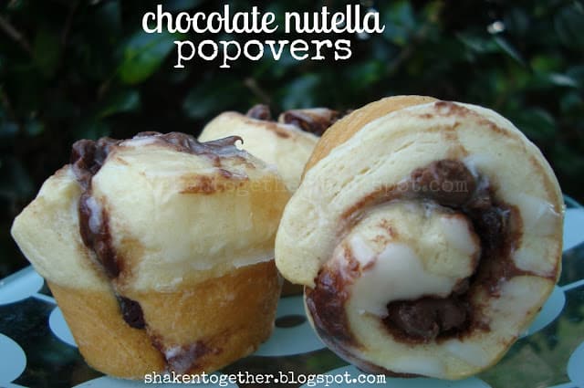 Mini Chocolate Nutella Popovers