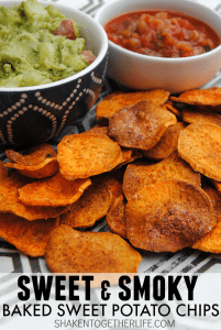 We LOVE these sweet and smoky baked sweet potato chips - they are a great way to snack without all the calories! #SplendaSweeties #SweetSwaps