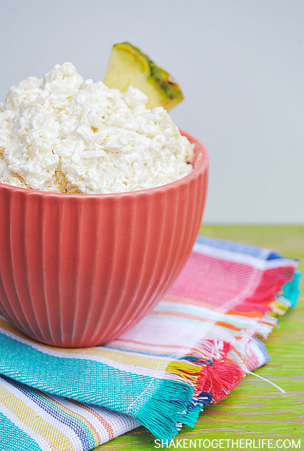 Hawaiian Rice Pudding is loaded with rice, pineapple and coconut, stirred into sweet fluffy whipped topping! It's a perfect classic Summer no bake dessert!