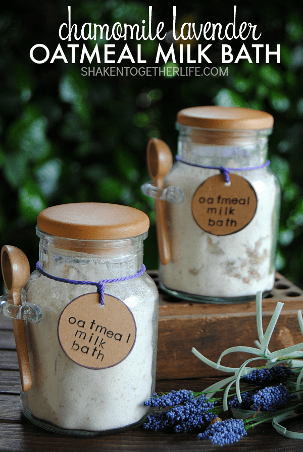 Chamomile Lavender Oatmeal Milk Bath - soothing and pampering and perfect for gifts!