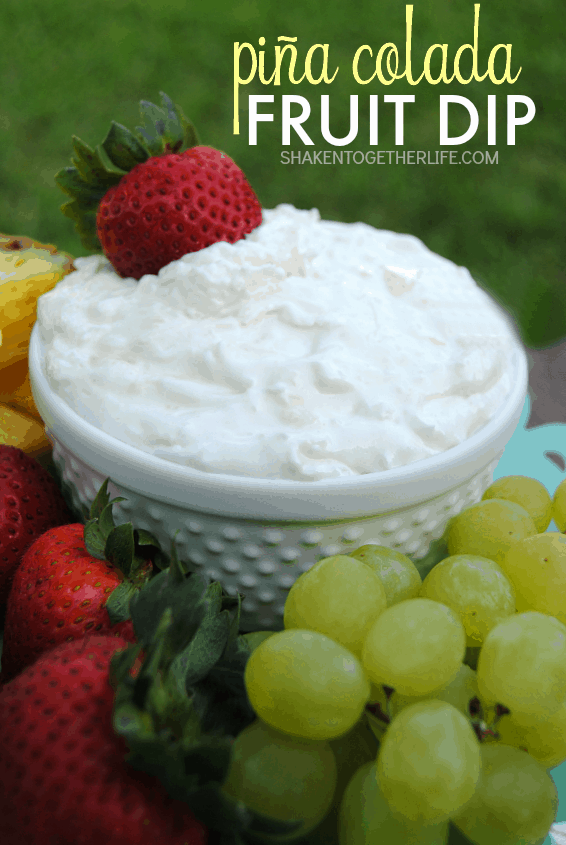 With only 3 ingredients and the tropical flavors of pineapple and coconut, this Piña Colada Fruit Dip is an easy, no-bake treat perfect for entertaining!