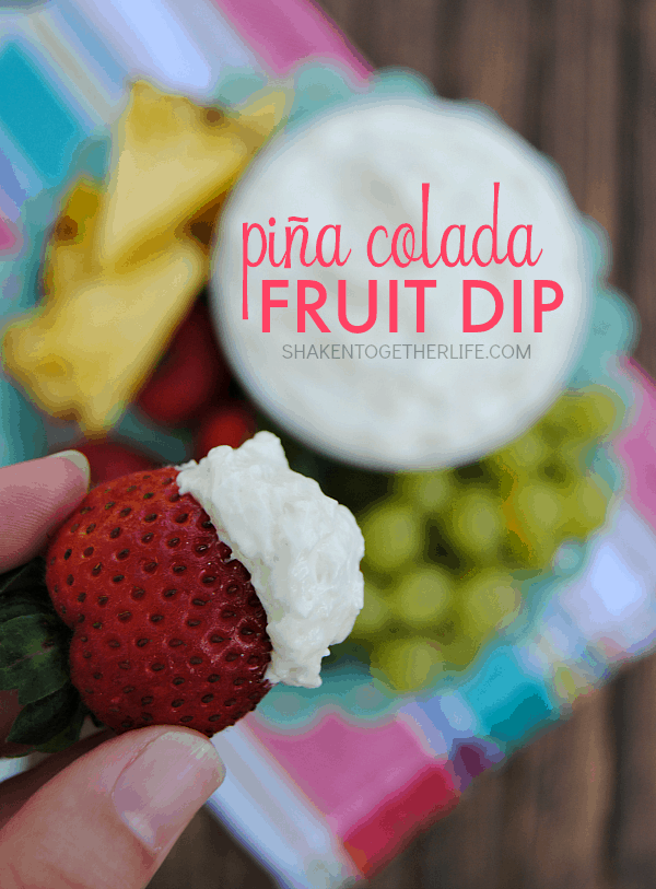 With only 3 ingredients and the tropical flavors of pineapple and coconut, this Piña Colada Fruit Dip is an easy, no-bake treat perfect for entertaining!