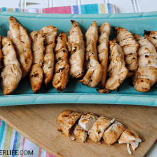 When we fire up the grill, a batch of this 3-ingredient chicken marinade is not far behind! It keeps the chicken moist and packs a TON of flavor!