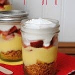 Lemon Berry Pudding Parfaits with layers of graham crackers, pudding, fresh berries and fluffy whipped topping are a lightened up Summer dessert!