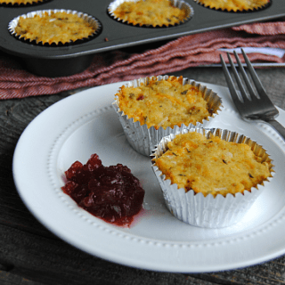 Leftover Thanksgiving stuffing? Give it a tasty makeover with Cheesy Stuffing Muffins! Just add 3 ingredients and bake until golden brown and crispy!